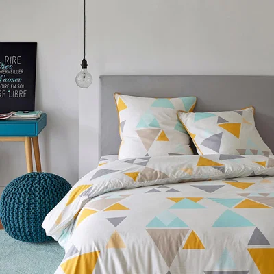 La Redoute Hilora Geometric Print Cotton Duvet Cover
