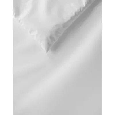 Marks & Spencer M&S Percale 300 Thread Count Duvet Cover - DBL - White, Light Grey,White