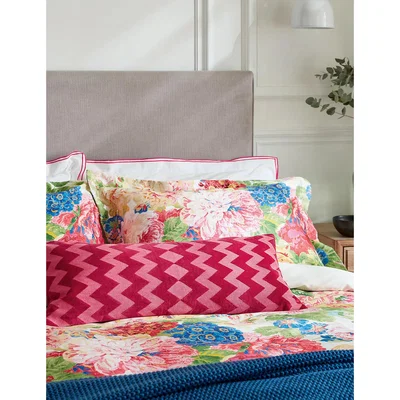 Marks & Spencer Sanderson Pure Cotton Rose & Peony Duvet Cover - DBL - White Mix, White Mix