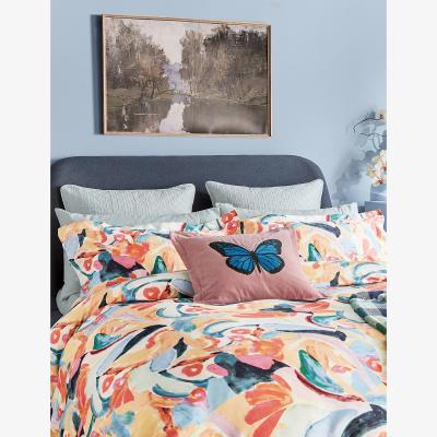 Marks & Spencer Ted Baker Pure Cotton Sateen Abstract Art Duvet Cover - DBL - Multi, Multi
