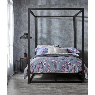 Downtown Christy Floral Aubergine Duvet Set