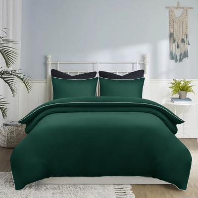 The Range Piping Duvet Cover Set - Emerald / Double