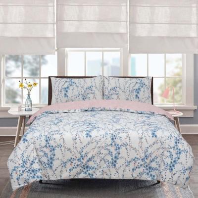 The Range Vantona Classic Range Provence Blossom Duvet Cover Set - White/Multi / Double