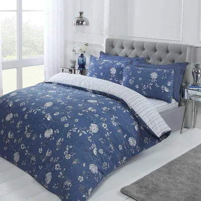 The Range Country Toile Blue Duvet Cover Set - Blue / Double