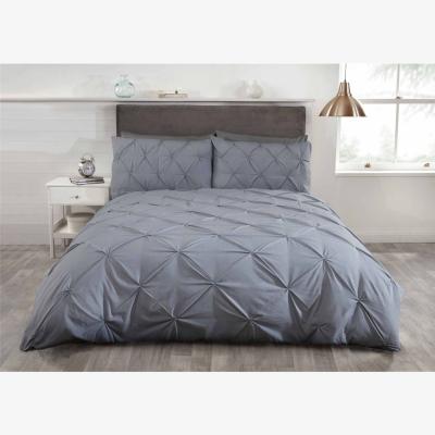 The Range Pintuck Balmoral Duvet Cover Set - Grey / Double