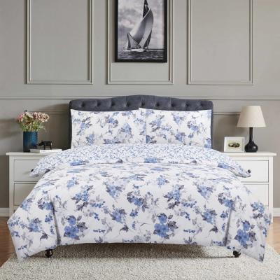 The Range Vantona Classic Oriental Blossom Duvet Cover Set - Blue / Double