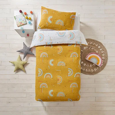 The Range Vibrant Rainbow Kids Duvet Cover Set - Double