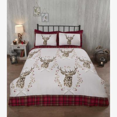 The Range Angus Stag Duvet Cover Set - Red / Double