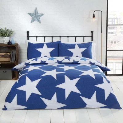 The Range All Stars Navy Duvet Cover Set - Blue / Double