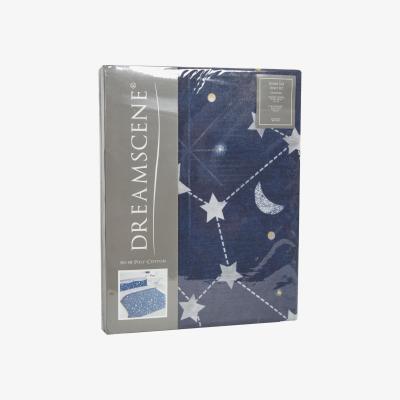 The Range Dreamscene Night Sky Galaxy Duvet Cover Bedding Set - Blue / Double