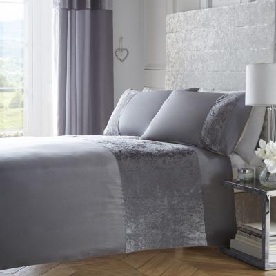 The Range Boulevard Duvet Set - Dove Grey / Double