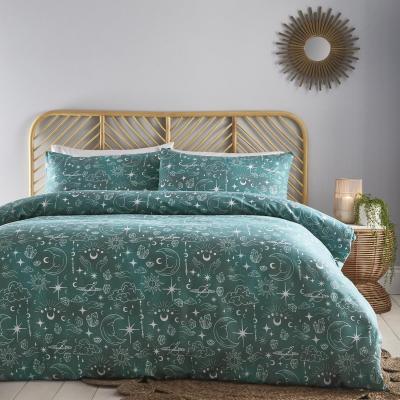The Range Celestial Green Duvet Cover Set - Green / Double