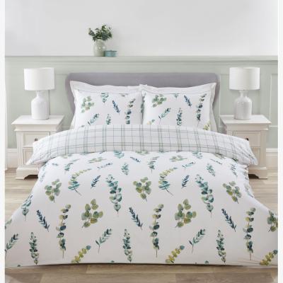 The Range Eucalyptus Spray Duvet Cover and Pillowcase Set - Green / Double