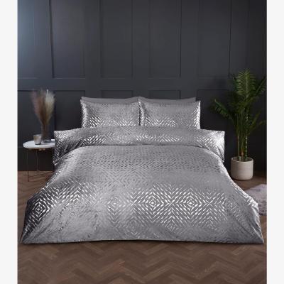 The Range Bellagio Embellished Duvet Cover Set - Silver / Double