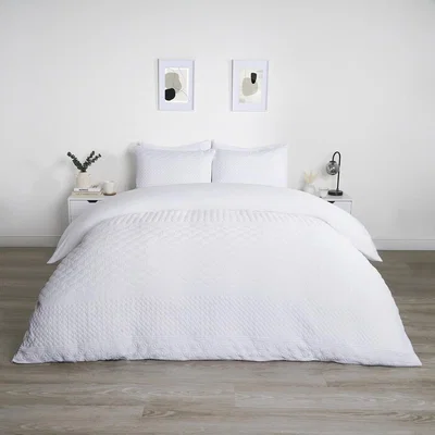 The Range Pinsonic Tribal Duvet Cover Set - White / Double
