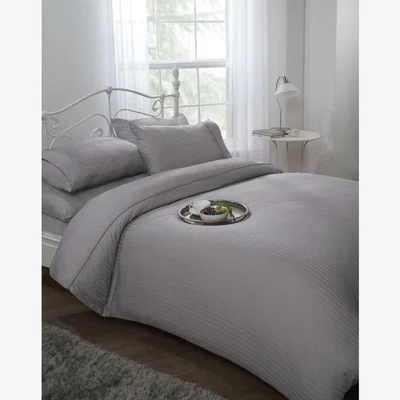The Range Ritz Hotel Quality 300 Thread Count Duvet Cover Sets - Grey / Double