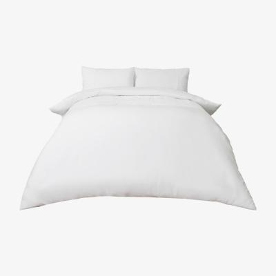 The Range Sienna Tufted Stripe Panel Duvet Cover Bedding Set - White / Double