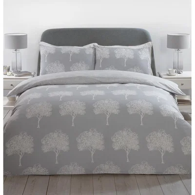 The Range Woodbury Duvet Cover and Pillowcase Set - Silver / Double
