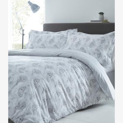 The Range Hestia Duvet Cover and Pillowcase Set - Silver / Double