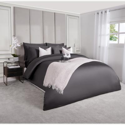 The Range Highams 220 Thread Count Hotel Luxury Premium Quality Cotton Soft Duvet Cover - Charcoal Grey / Double / 220