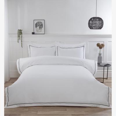 The Range Oxford Bamboo Duvet Cover and Pillowcase Set - White / Double