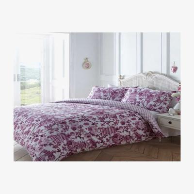 The Range Toile Floral Reversible Duvet Cover Bedding Sets - Pink / Double