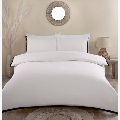 The Range My Home Bohemia Tassel Duvet Cover and Pillowcase Set - Natural / Double