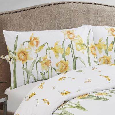 The Range Vantona Classic Daffodils Duvet Cover Set - White/Multi / Double