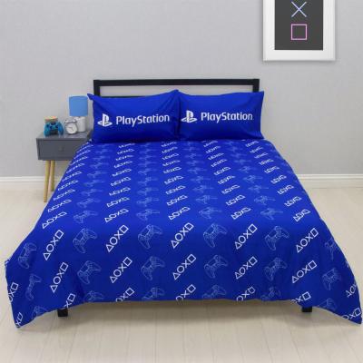 The Range Playstation Player One Duvet Cover with Pillowcase Bedding Quilt Set - Blue / Double