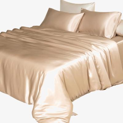 Wolf & Badger Neutrals Pure Mulberry Silk - Duvet Cover - Double Size - Beige Uk Double Soft Strokes Silk