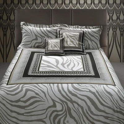 Amara Roberto Cavalli - Frame Zebrage Bed Set - Sand - King