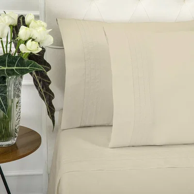 Amara Reed Family Linen - Grafton Bed Set - Taupe - King