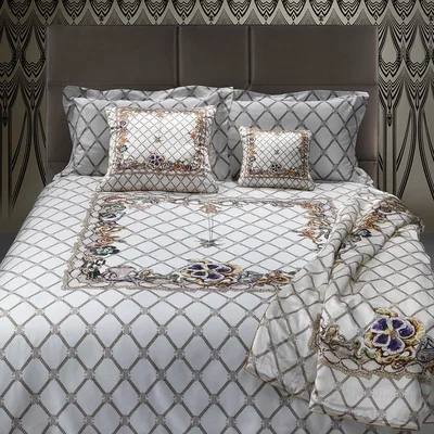 Amara Roberto Cavalli Home - New Spider Bed Set - White - King