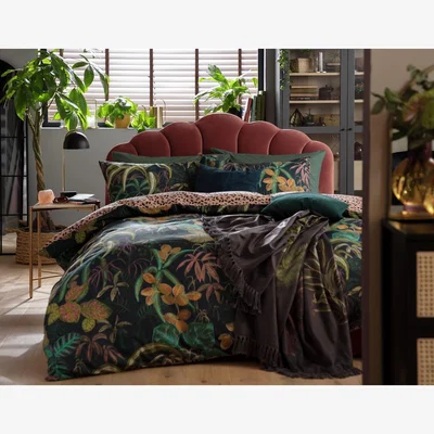 Habitat Habitat Botanical Print Multicolor Bedding Set - Kingsize