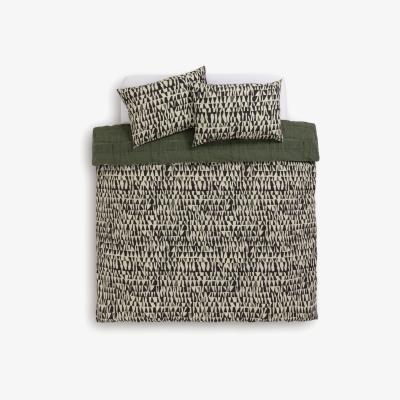 Habitat Habitat Triangles Print Cream & Black Bedding Set - Kingsize