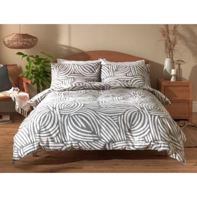 Habitat Habitat Scandi Grey Mark Making Bedding Set - Kingsize