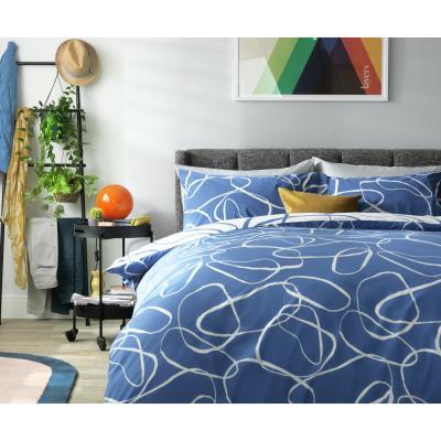 Habitat Habitat Linear Pebbles Reversible Bedding Set - Kingsize