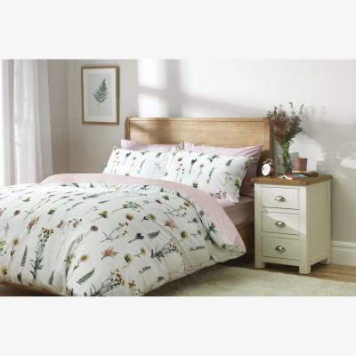 Habitat Habitat Cotton Dried Flowers White Bedding Set - King
