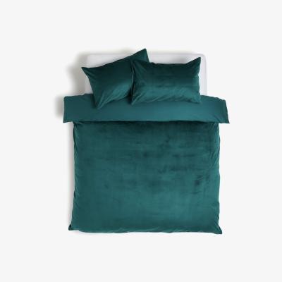 Habitat Habitat Japonica Velvet Green Bedding Set - Kingsize