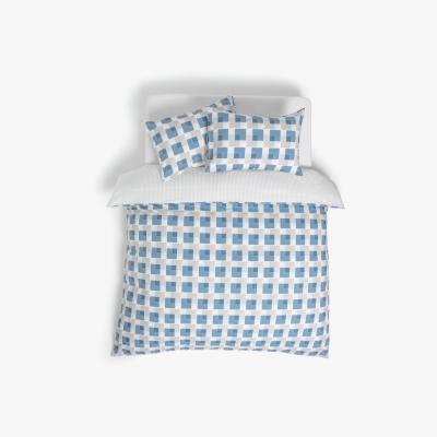 Habitat Habitat Layered Geo Square Navy Bedding Set - Kingsize