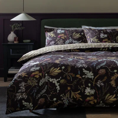 Habitat Habitat Cotton Dark Foliage Bedding Set - King size