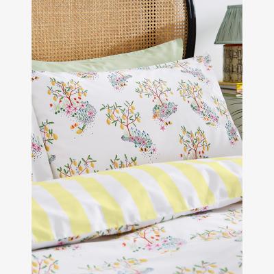 Marks & Spencer Cath Kidston Pure Cotton Lemon Trees Bedding Set - 5FT - White, White
