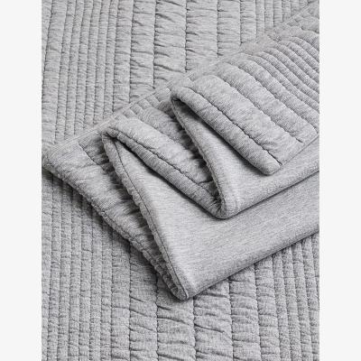 Marks & Spencer M&S Jersey Matelassé Bedding Set - 5FT - Grey, Grey