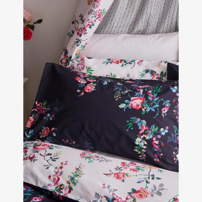 Marks & Spencer Cath Kidston Pure Cotton Ribbon Roses Bedding Set - 5FT - Navy, Navy