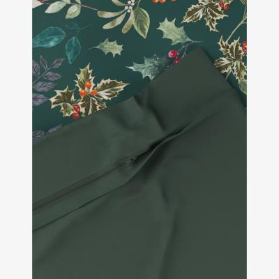 Marks & Spencer M&S Pure Cotton Sateen Winter Woodland Bedding Set - 5FT - Green Mix, Green Mix