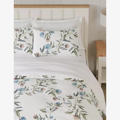 Marks & Spencer M&S Pure Cotton Floral Bedding Set - 5FT - Green Mix, Green Mix