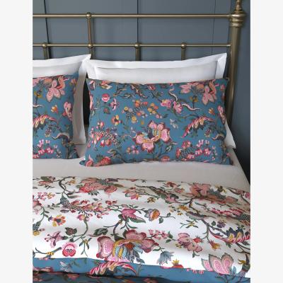 Marks & Spencer M&S Pure Cotton Decorative Floral Bedding Set - 5FT - Blue Mix, Blue Mix