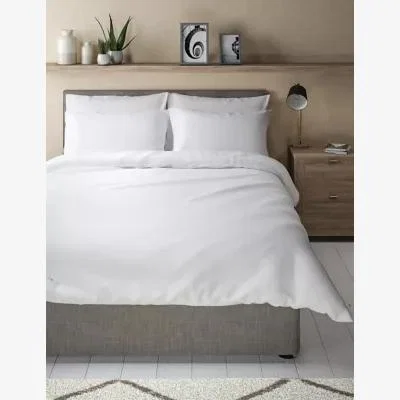 Marks & Spencer M&S Pure Cotton Waffle Bedding Set - 5FT - White, White