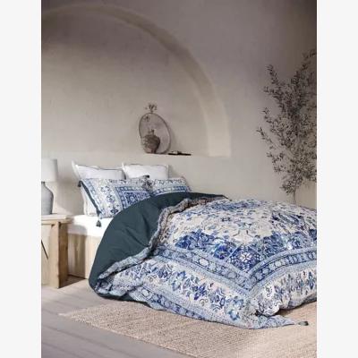 Marks & Spencer M&S X Fired Earth Acapulco Salazar Pure Cotton Bedding Set - 5FT - Blue Mix, Blue Mix