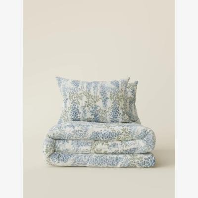 Marks & Spencer M&S Pure Cotton Wysteria Bedding Set - 5FT - Blue Mix, Blue Mix